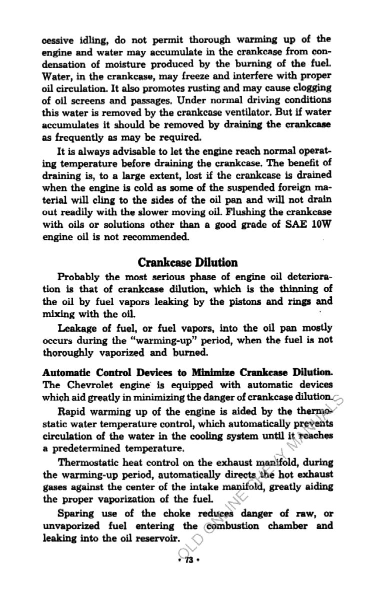 1954 Chevrolet Trucks Operators Manual Page 86